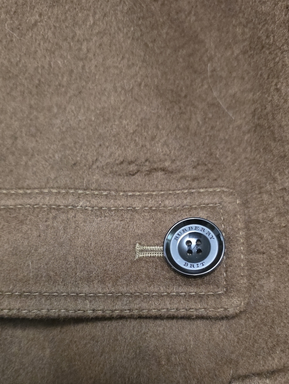 Burberry Brown Hooded Pea Coat - Picture 13 of 14